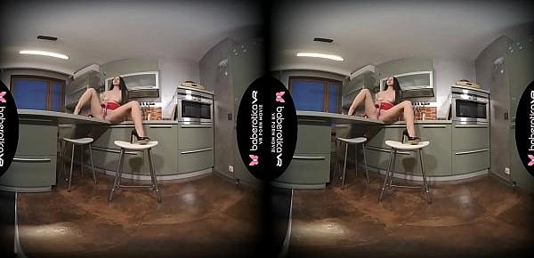  Solo fuck doll, Victoria is often using sex toys, in VR